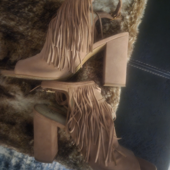 Vince Camuto Fringe Heels - Picture 7 of 8